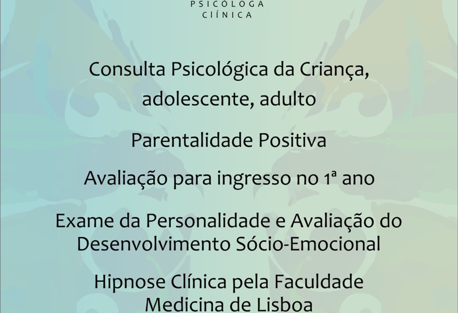 Consultas de Psicologia Clinica