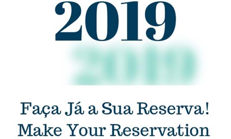 Reservas para 2019 Já Disponíveis