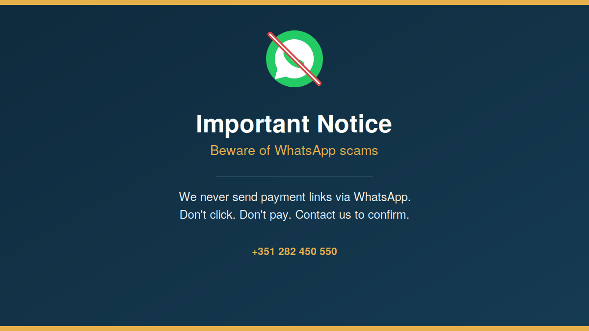 Aviso Importante – Cuidado com Burlas via WhatsApp